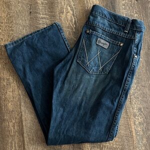 Wrangler Boys Deep Blue Relaxed Boot Cut Jeans
